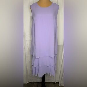 Lauren Ralph Lauren Light Purple Tiered Layer Dress